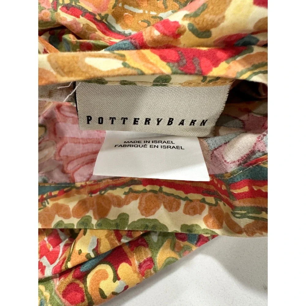 Pottery Barn Paisley Cotton Standard Sham Pillow Case Pillowcase‎ Mosaic
